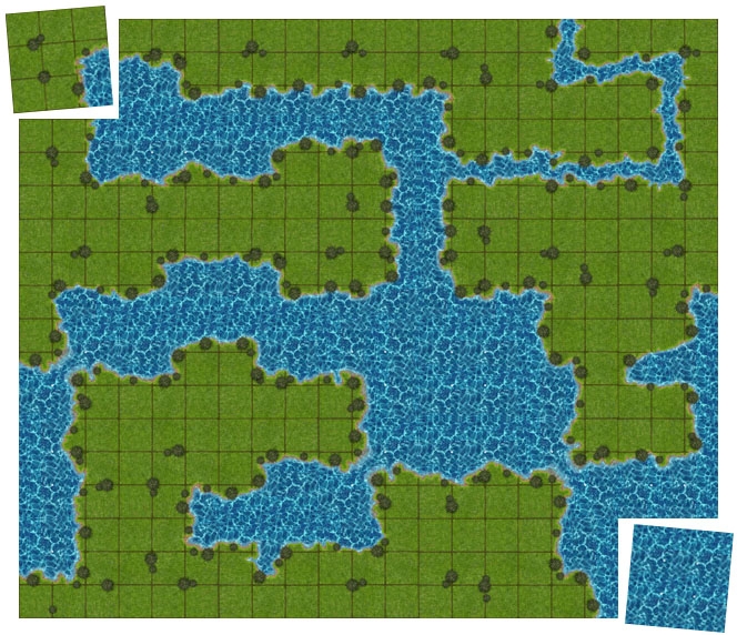 Sample Water Tiles with Master & Expansion Set Combo