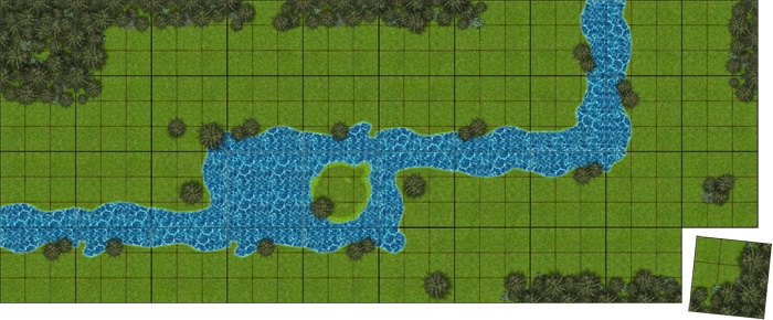 Sample Modular Terrain with Water & Forest Sample Modular Terrain with Water & Forest
