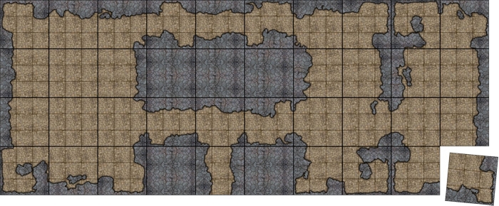Sample Modular Terrain with Cavern Walls