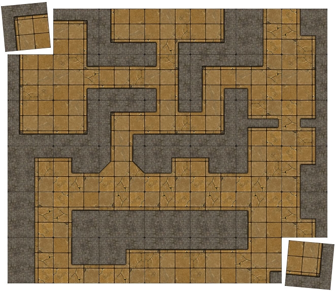 Sample Dungeon Tiles with Master & Expansion Set Combo