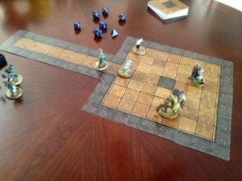 Modular Dungeon Tiles Square Room Example